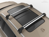Priečniky Turtle Audi Q5 2017-2024 integrované pozdĺžniky, silver