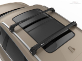 Priečniky Turtle Seat Leon ST 2013-2020 integrované pozdĺžniky, čierne tyče