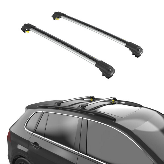 Střešní nosič příčníky Turtle Škoda Kamiq 2019-2025 s podélníky, stříbrné tyče