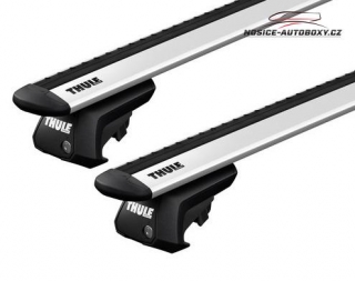 Příčníky Thule BMW X5 E70 2007-2013 s podélníky, Evo WingBar stříbrné