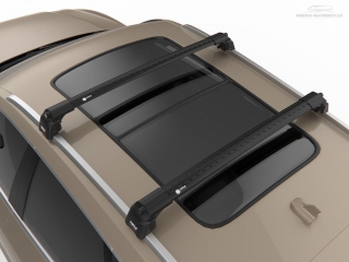 Priečniky Turtle Seat Leon ST 2013-2020 integrované pozdĺžniky, čierne